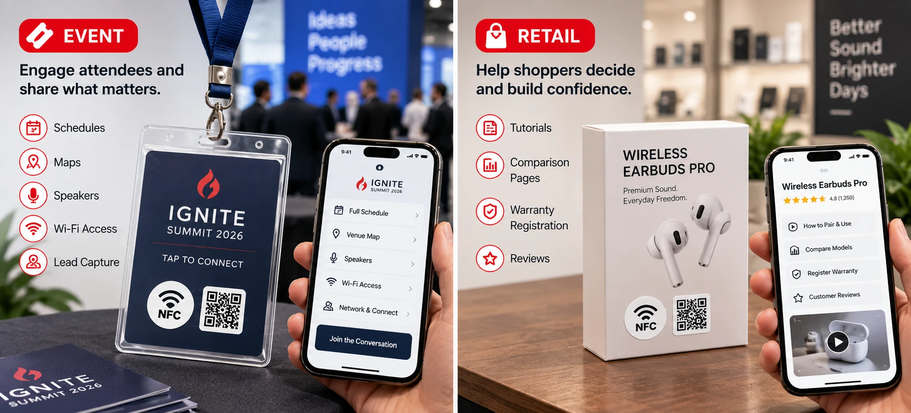 URL Terbaik untuk Stiker NFC dan QR Code di Restoran, Acara, dan Retail